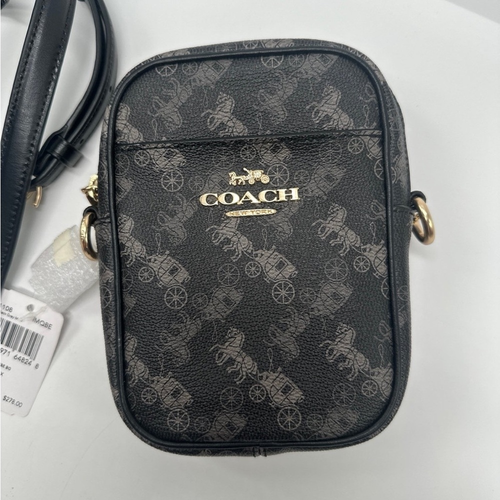 Coach 91108 Phoebe Crossbody With Horse & Carriage Print Small Bag Purse - Picture 2 of 12